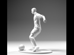 footballer 02 footstrike 4 in 1 pack stl Model do druku 3D