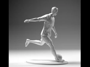 footballer 02 footstrike 4 in 1 pack stl 3D Print Model