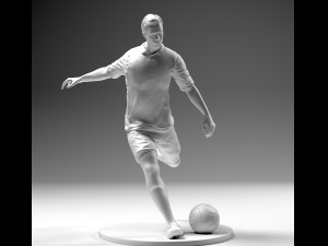 footballer 02 footstrike 4 in 1 pack stl Model do druku 3D