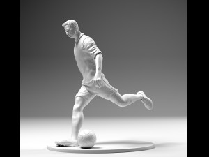 footballer 02 footstrike 4 in 1 pack stl Model do druku 3D