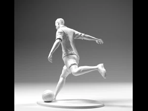 footballer 02 footstrike 4 in 1 pack stl 3D Print Model