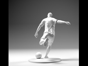 footballer 02 footstrike 4 in 1 pack stl Model do druku 3D