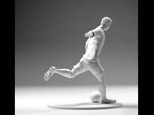 footballer 02 footstrike 4 in 1 pack stl Model do druku 3D