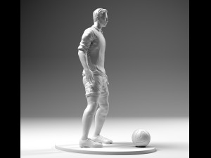 footballer 02 prepare to footstrike 01 stl 3Dプリントモデル