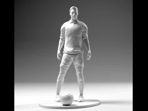 footballer 02 prepare to footstrike 01 stl 3D Print Model