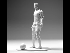 footballer 02 prepare to footstrike 01 stl 3D Print Model