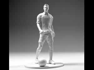 footballer 02 prepare to footstrike 02 stl 3D Print Model