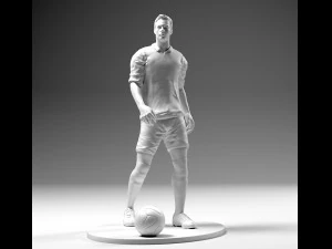 footballer 02 prepare to footstrike 02 stl 3D Print Model