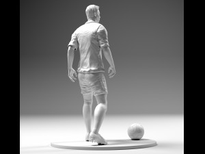 footballer 02 prepare to footstrike 02 stl 3D Print Model