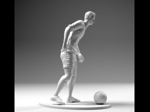 footballer 02 prepare to footstrike 03 stl 3D Print Model