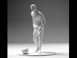 footballer 02 prepare to footstrike 03 stl 3D Print Model