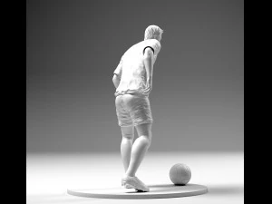 footballer 02 prepare to footstrike 03 stl 3D Print Model