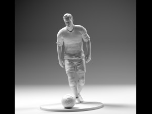 footballer 02 prepare to footstrike 04 stl 3D-printmodel