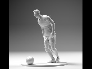footballer 02 prepare to footstrike 04 stl 3D-printmodel