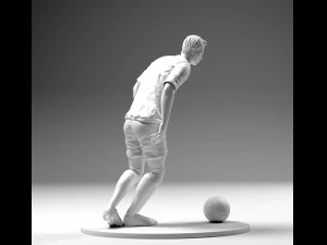 footballer 02 prepare to footstrike 04 stl 3D Print Model