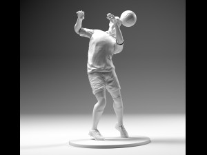 footballer 02 headstrike 01 stl 3d print model Modelo de impresión 3D