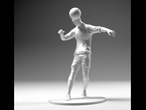 footballer 02 headstrike 02 stl 3d print model 3D Print Model