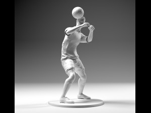 footballer 02 headstrike 03 stl 3d print model 3D-Druckmodell