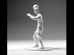 footballer 02 headstrike 03 stl 3d print model 3D-Druckmodell