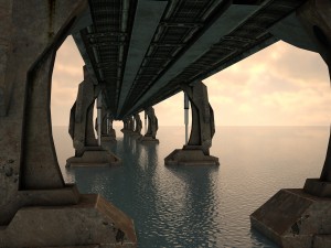 hi tech bridge 3D Model