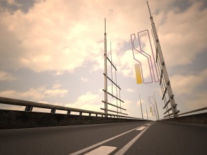 hi tech bridge 3D Model
