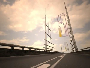 hi tech bridge 3D Model