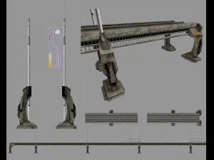 hi tech bridge 3D Model