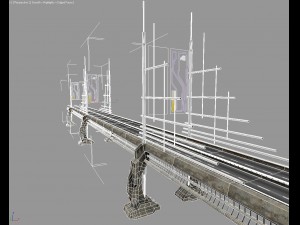hi tech bridge 3D Model