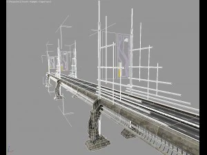hi tech bridge 3D Model
