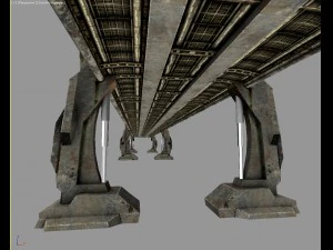 hi tech bridge 3D Model