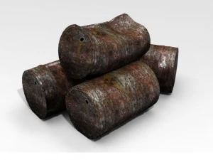 barrels lowpoly 3D Model
