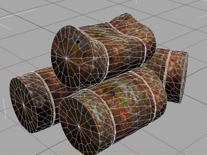 barrels lowpoly 3D Model