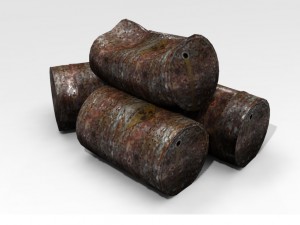 barrels lowpoly 3D Model