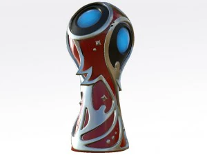 logotipo da copa do mundo fifa 2018 pbr Modelo 3D