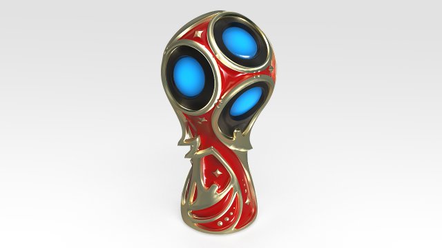 fifa worldcup 2018 logo vray 3D Model .c4d .max .obj .3ds .fbx .stl .blend 