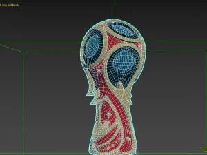 fifa worldcup 2018 logo vray 3D Model