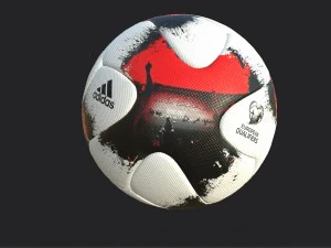 Offizieller Spielball der EM 2018-Qualifikation pbr 3D Modell
