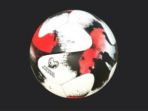 Офіційний м'яч для кваліфікації Євро-2018 pbr 3D Модель