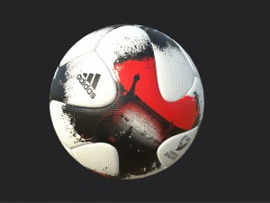 euro 2018 qualifier official match ball pbr Modèle 3D