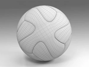 Офіційний м'яч для кваліфікації Євро-2018 pbr 3D Модель