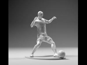 footballer 02 sledge strike 01 stl 3d print model 3D Print Model