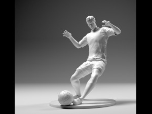 footballer 02 sledge strike 01 stl 3d print model 3D Print Model