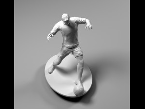 footballer 02 sledge strike 01 stl 3d print model 3D Print Model
