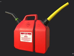 oil canister 01 pbr 3D Model