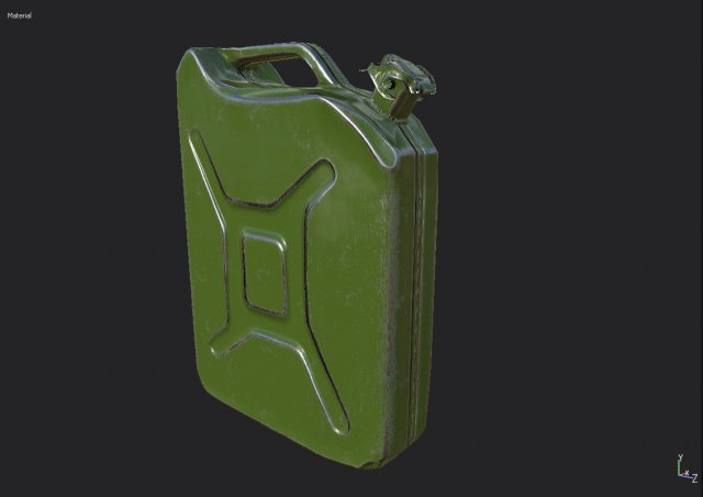 oil canister 02 pbr 3D Модель .c4d .max .obj .3ds .fbx .stl .blend 