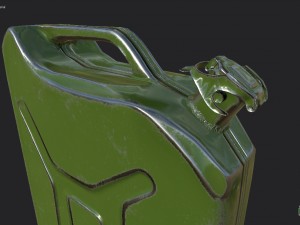 oil canister 02 pbr 3D Модель