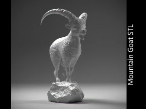 гірський козел на камені стл 3D Принт Модель