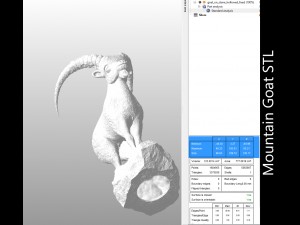 mountain goat on the stone stl 3D प्रिंट मॉडल
