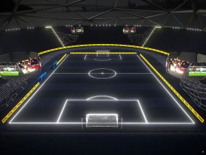 świecący stadion pbr Model 3D