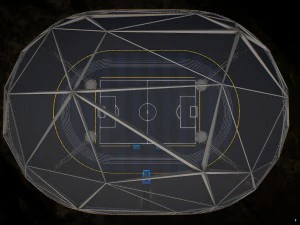 glow stadium pbr 3D Model